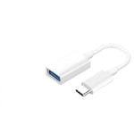 OTG Adapter - USB-C 3.0 (Hane) till USB-A (Hona) Vit