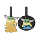 Disney Star Wars Baby Yoda VT700241L.PH Lot de 2 étiquettes à Bagages Multicolore