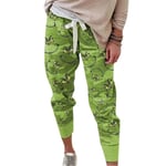 Kvinnors Print Casual och Grinch Face Drink Up Christmas Hoodies_xush Pants XL