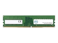 Dell - Ddr4 - Modul - 8 Gb - Dimm 288-Pin - 3200 Mhz / Pc4-25600 - 1.2 V - Ej Buffrad - Icke Ecc - Uppgradering - För Inspiron 38Xx  Optiplex 30Xx, 50Xx, 70Xx, Xe3  Xps 8940