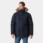 Helly Hansen Herre Nordsjo Komfortable Urban Vinter Parka Marineblå M