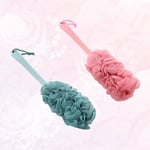 Massage Back Body Exfoliator Sponge Bath Flower Handle Bath Sponge