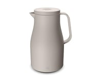 alfi ECONSCIOUS Bouteille isotherme 1,0 l, beige oatmeal, avec insert en verre trempé hygiénique en bio, bouchon rotatif avec bouton pression, versement d'une seule main, idéale comme cafetière,