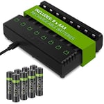 Venom Rechargeable Battery Charging Dock plus 8 x AAA 800mAh Batteries