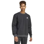 adidas Men's Seasonal Essentials Mélange Sweater, black melange, L