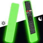 Housse Coque En Silicone Pour Télécommande Sony Rmf-Tx500E Rmf-Tx600E Rmf-Tx611E Rmf-Tx520E, Étui De Protection Pour Télécommande Vocale Sony Control (Glow Green)