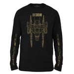 Star Trek: Picard La Sirena Wireframe Unisex Long Sleeve T-Shirt - Black - XL