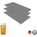 Wedi - Pack 3 panneaux de construction 125 x 60 x 0,4 cm + colle à carrelage universelle 320