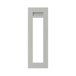 Porte de meuble de cuisine vitrée Garcinia gris ciment mat l. 30 cm x H. 90 cm GoodHome