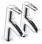 Bristan SM 1/2 C Smile Basin Taps - Chrome Plated