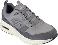 Skechers Men's Skech-AIR Court Homegrown Trainers, Grey Suede/Mesh/Duraleather/Trim, 7.5 UK