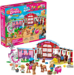 Barbie MEGA Barbie Horse Stables Building Set with 304 pieces including accesso