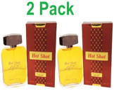 2 x Men's Designer Perfume Hot shot EDT Spray Aftershave for him New EDT 100ml