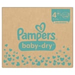 Pampers Baby Dry Extra Absorption Diapers Size 4 Plus - 198 Nappies