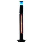 Daewoo 3-in-1, 1500W Light up Patio Heater Remote Control Integrated Bluetooth Speaker360 Ambient heat