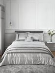 Catherine Lansfield Sequin Cluster Duvet Cover Set - Silver Grey