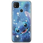 ERT GROUP Coque de téléphone Portable pour Xiaomi REDMI 9C Original et sous Licence Officielle Disney Motif Stitch 002 Parfaitement adapté à la Forme du Portable, en TPU Blue DPCStitch764