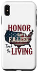 Coque pour iPhone XS Max Honor the Fallen, Thank the Living Patriotic Appreciation