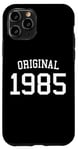 Coque pour iPhone 11 Pro Original 1985, 40 ans pour homme et femme 40ème anniversaire