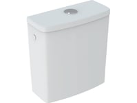 Geberit Geberit Selnova Square Montert Sisterne, B36,5Cm, H39,5Cm, T16,5Cm, Dobbel Spyling, Vanntilkobling Fra Siden, Svingbar, For Rimfree Wc [12]