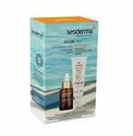 Kosmetiikkasetti Sesderma Hidraderm Hyal: liposomaalinen seerumi, 30 ml + suojaava neste kasvoille SPF50, 50 ml