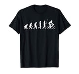 Evolution racing bike fan Cool racing cyclist cycling T-Shirt