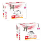 PURINA Pro Plan Veterinary Diets Gestion du Diabète au Poulet pour Chat Pack Double 2 x 10 x 85 g Sachets Fraîcheur Régulation de la Glycémie