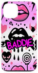 Coque pour iPhone 13 Housse en polycarbonate rose fuchsia « Baddie »