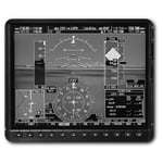 Airplane Cockpit Guages Plane Pilot Mouse Mat Pad Computer PC Laptop Gaming Office Home Desk Accessory Gadget #37141