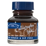 Winsor & Newton Calligraphy Ink, Transparent 30 ml Sepia 609