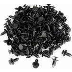 120 pièces Clips de fixation Rivet de Fixation en Plastique pour la Voiture Noir Voiture Clips Agrafe Rivets Plastiques orte Aile 8mm Trou Poussoir