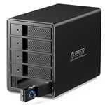 ORICO Boîtier Externe de 5 Disque Dur, USB 3.0 a SATA Raid Aluminium Boîtier Disque Dur pour HDDs et SSDs 3,5 Pouces, Prend en Charge Raid 0/1/5/10, 5x16TB(9558RU3)