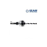 Izar - arbre trépan H4C queue hexagonale pour scie cloche 32-210 mm