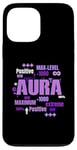 Coque pour iPhone 13 Pro Max Graphique violet Max Aura Purple Color