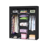 RACK Wardrobe - Garderob i Textil - 150*45*175 cm - Grå