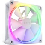 NZXT F120 RGB PWM-fläkt, 120 mm, vit