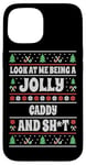 iPhone 15 Funny Golf Caddy Ugly Christmas Design Xmas Themed Case