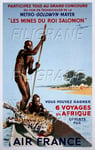 AIRLINES AFRIQUE Rlgj - POSTER HQ 50x70cm d'une AFFICHE VINTAGE