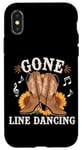 Coque pour iPhone X/XS Gone Line Dancing Musique country western Line Dancer