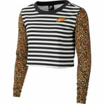 Langærmet T-shirt til Kvinder Nike Animal Print XS