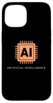 Coque pour iPhone 15 Technologie de puce informatique intelligence artificielle IA