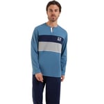 Athena Homme Chic Ensemble De Pyjama, Brique Bas Marine, S EU