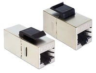 DELOCK – Keystone Module RJ45 jack > RJ45 jack Cat.5e compact (86204)