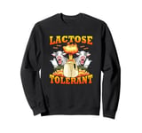 Funny Lactose Tolerant Dairy Cow Milk Lactose Tolerance Sweatshirt