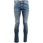 Diesel Mens Sleenker Fadeded Blue Skinny Jeans material_cotton - Size 38W/32L