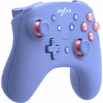 PXN 9607X Manette Switch sans fil avec Retour de vibrations, Gyroscope 6 axes, Turbo et NFC, pour Nintendo Switch&PC - Bleu