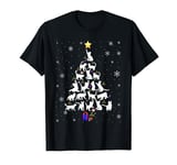 Funny Cat Christmas Tree T-Shirt