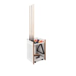 RS Barcelona - Mou Outdoor Floor Cue Rack, White - Pelit - Yonoh