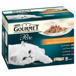 2 X Purina Gourmet Perle Chef's Collection Mini Fillets In Gravy - Pouch 12x85g