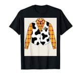 Sheriff Woody Costume Woody cowboy Vest Wild West Sheriff T-Shirt